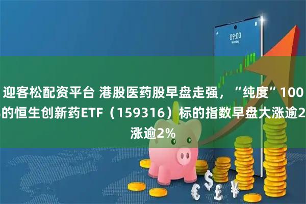 迎客松配资平台 港股医药股早盘走强，“纯度”100%的恒生创新药ETF（159316）标的指数早盘大涨逾2%