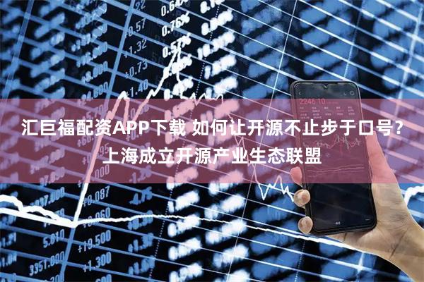 汇巨福配资APP下载 如何让开源不止步于口号？上海成立开源产业生态联盟